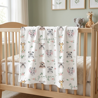 Blanket - Floral Animal