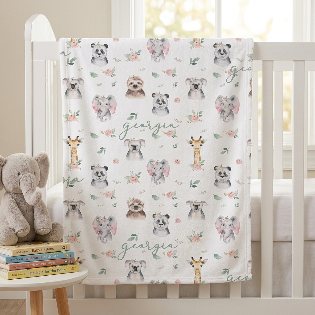 Blanket - Floral Animal