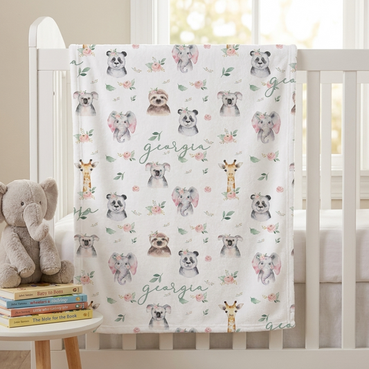 Blanket - Floral Animal