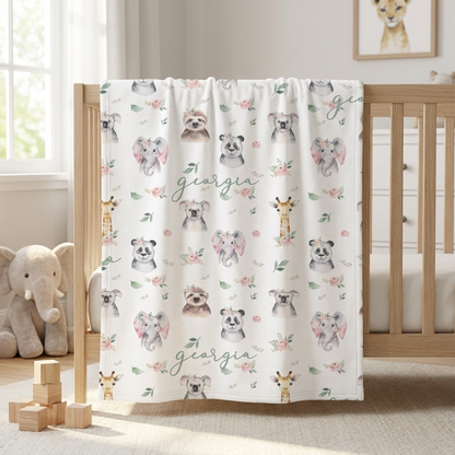 Blanket - Floral Animal