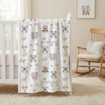 Blanket - Floral Animal