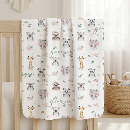 Blanket - Floral Animal