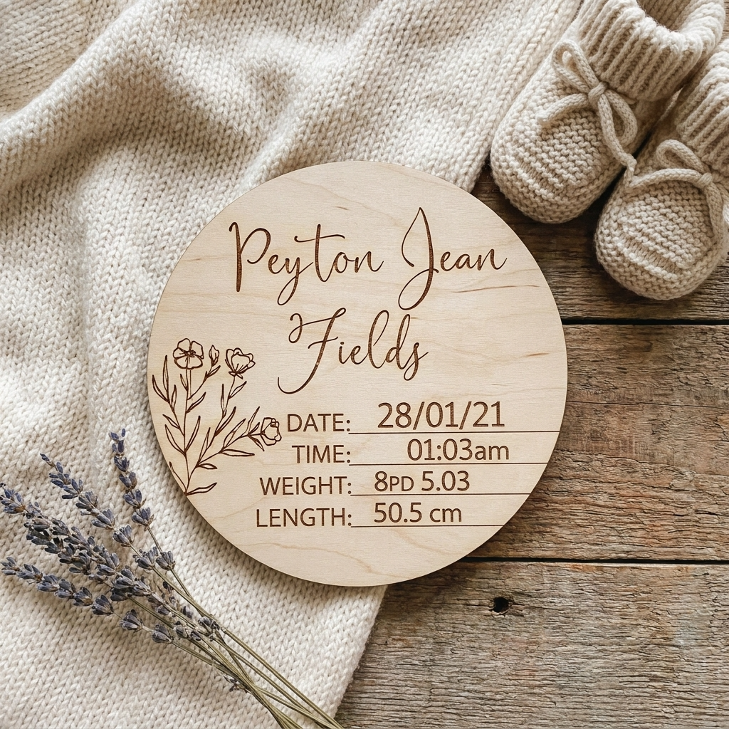 Poppy Birth Announcement