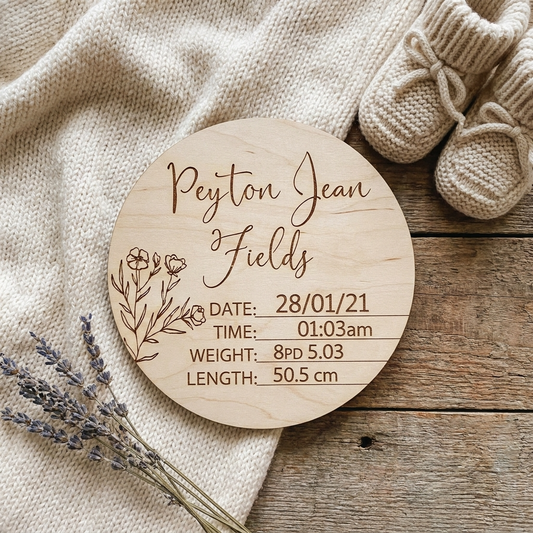 Poppy Birth Announcement