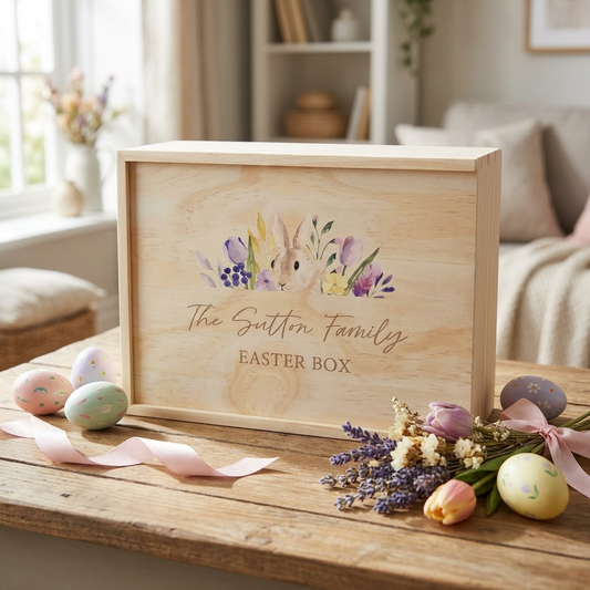 Keepsake Box - Easter Bunny Floral