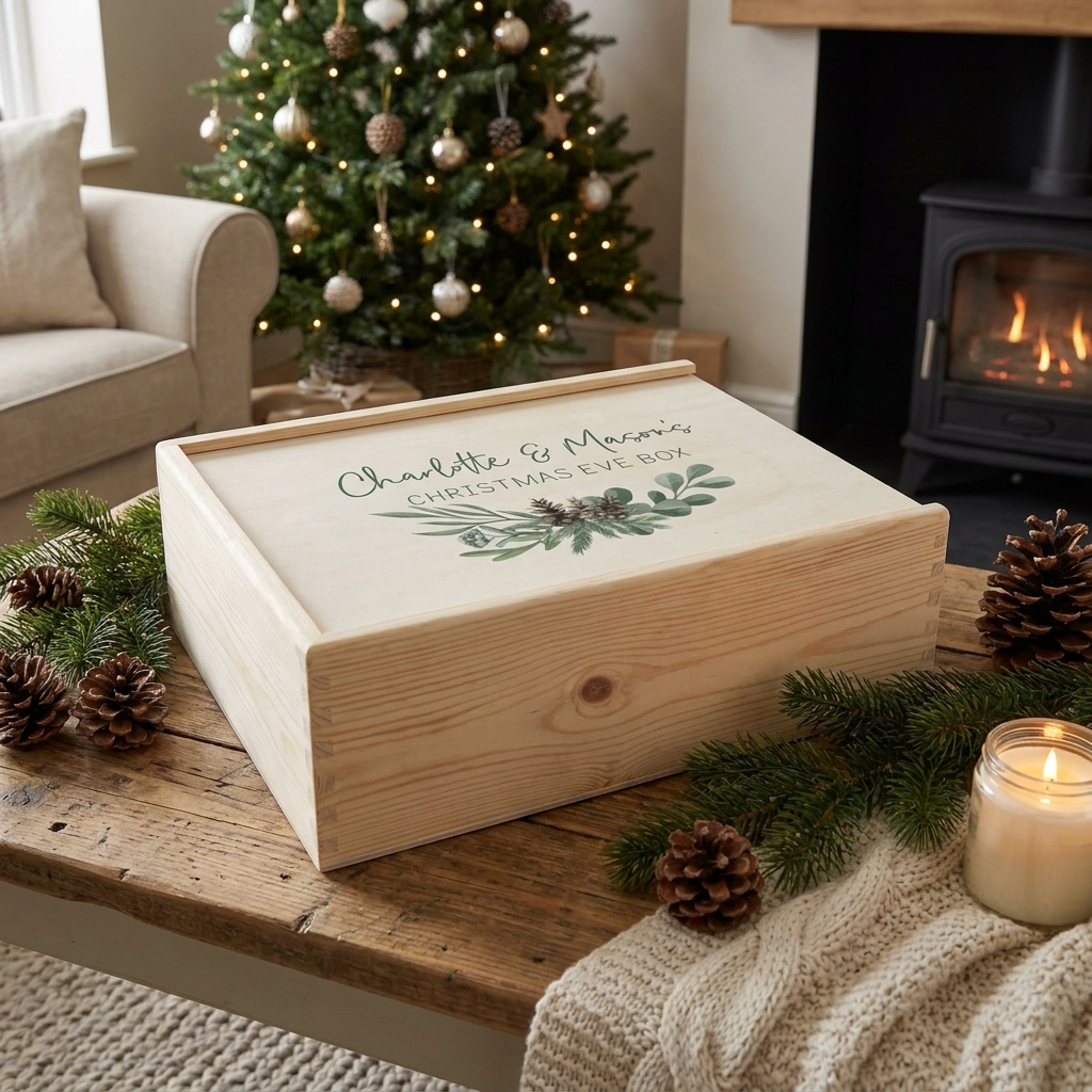 Christmas Box - Green Wreath