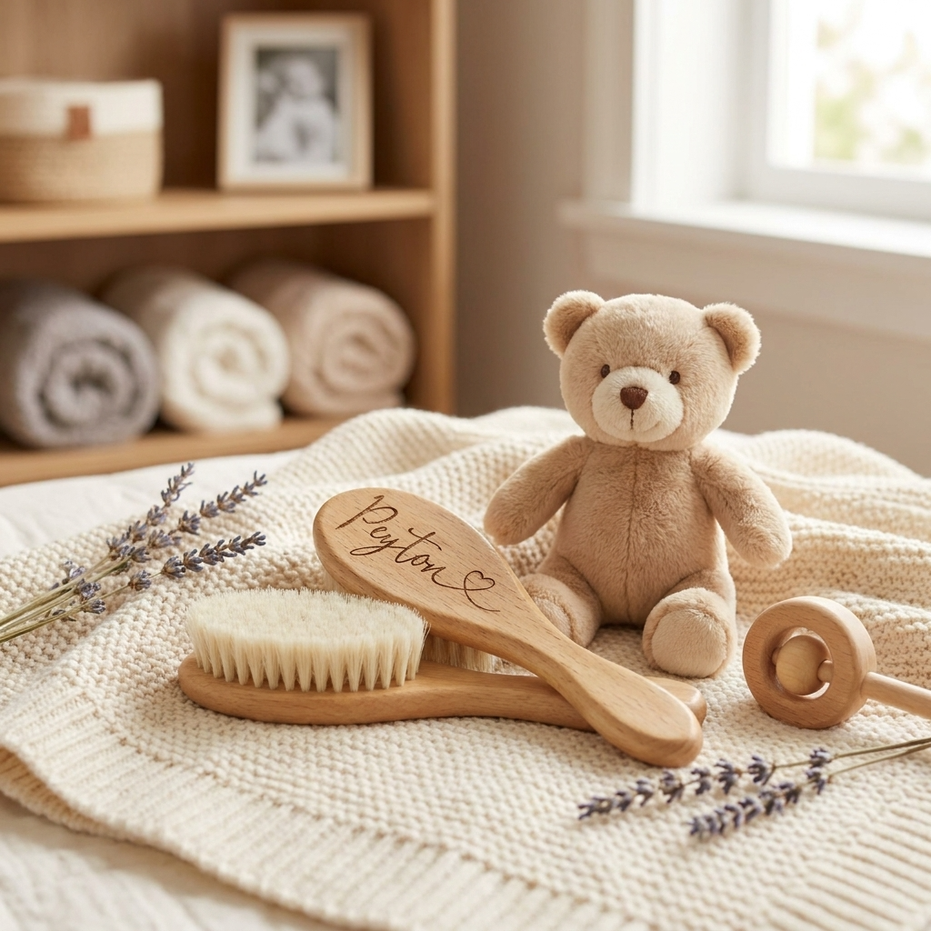 Baby's First Hair Brush - Heart