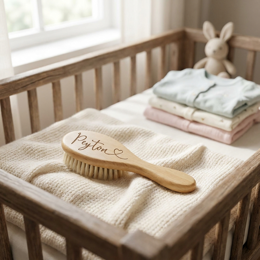 Baby's First Hair Brush - Heart
