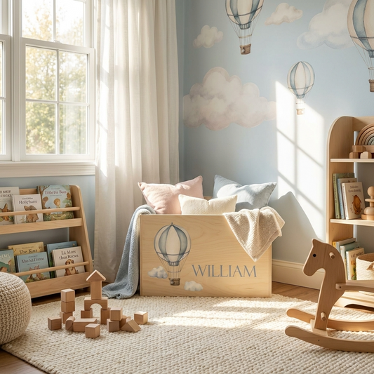 Personalised Wooden Toy Box - Multiple Designs to choose from