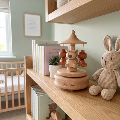 Teddy Bear Wooden Music Box