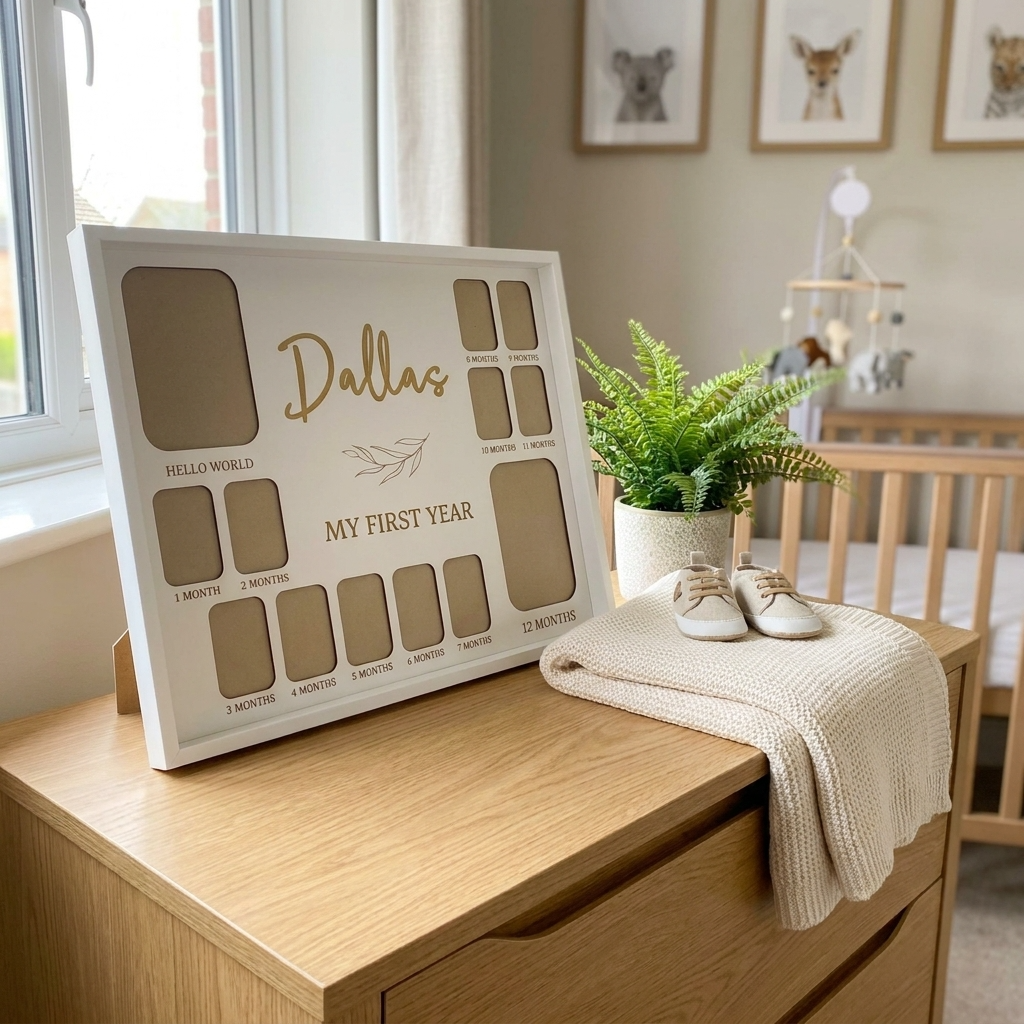Personalised FIRST YEAR Photo Frame