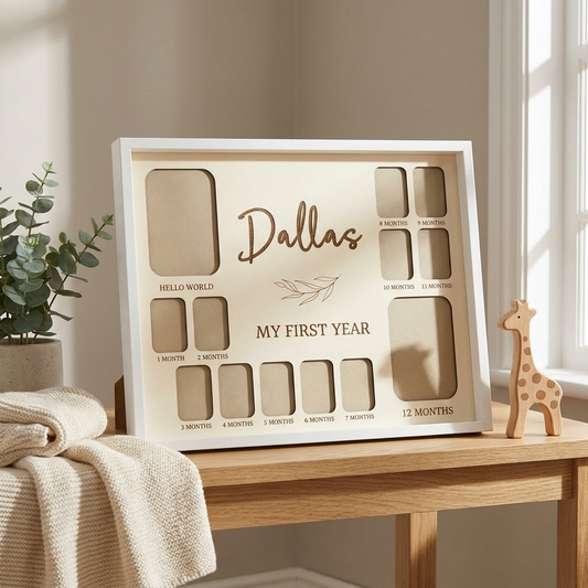 Personalised FIRST YEAR Photo Frame