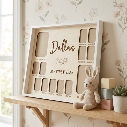 Personalised FIRST YEAR Photo Frame