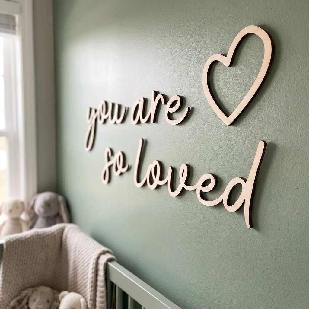 you are so loved + heart wall plaque