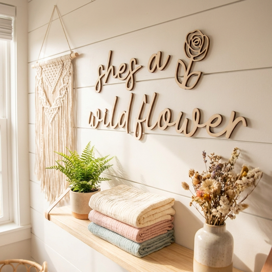 shes a wildflower wall plaque