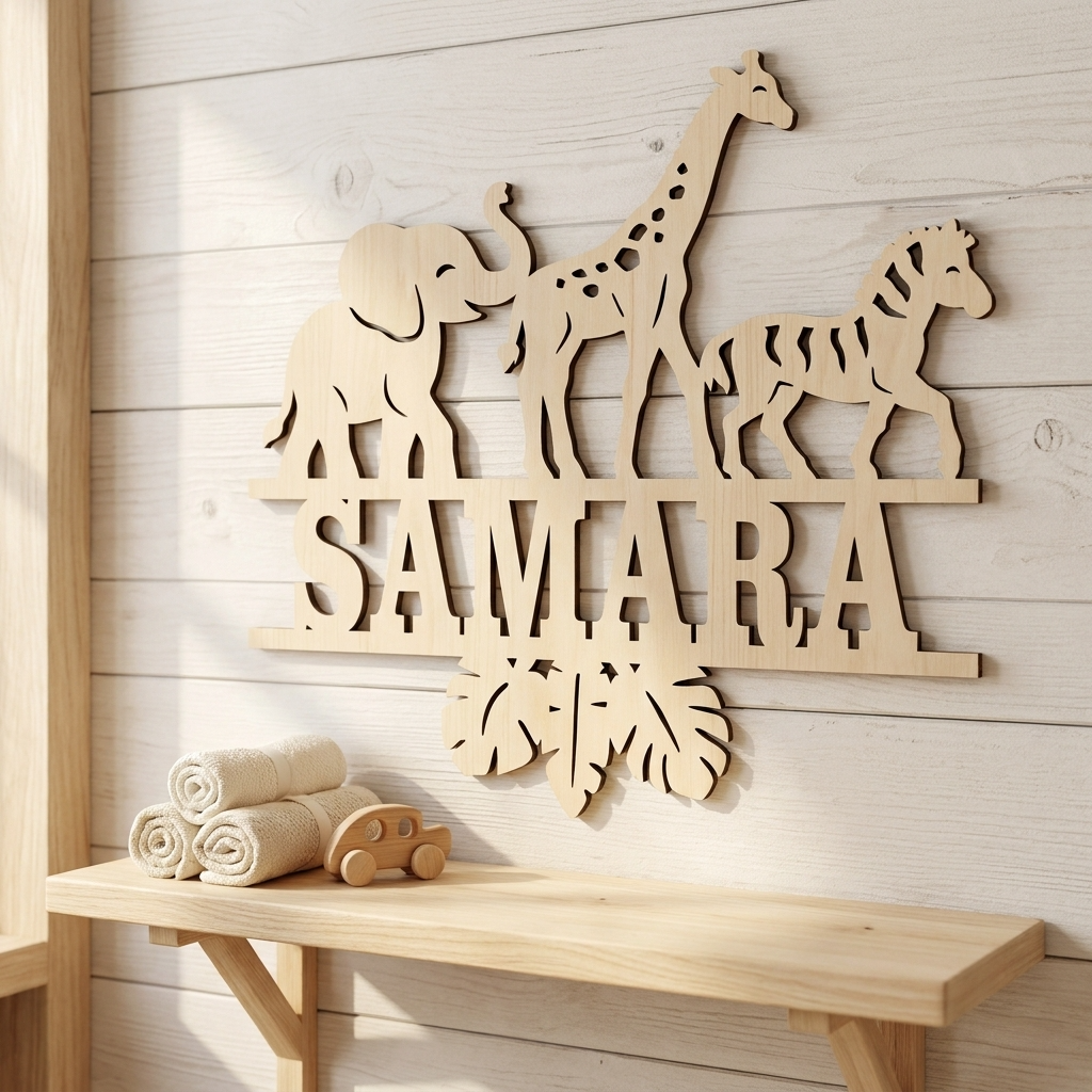 Safari Name Sign