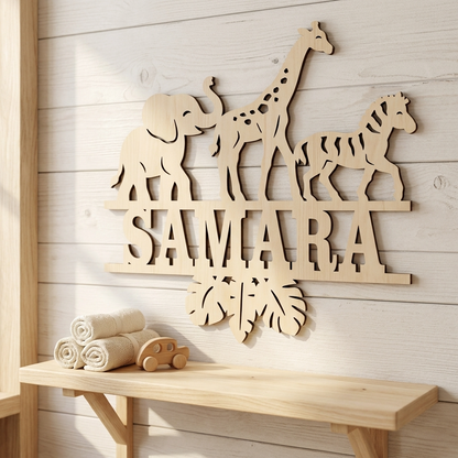 Safari Name Sign