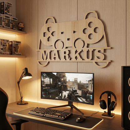 Game Controller Name Sign