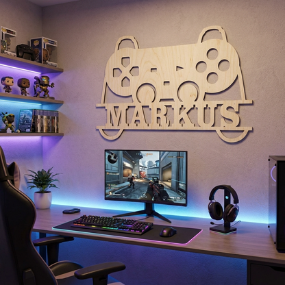 Game Controller Name Sign