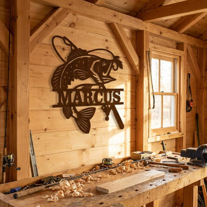 Fishing Name Sign