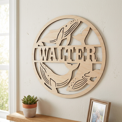 Whales Name Sign