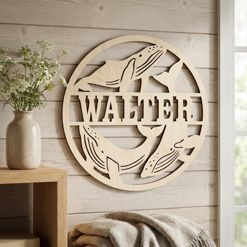 Whales Name Sign