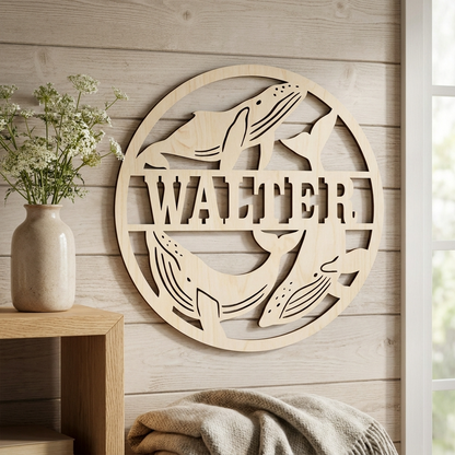 Whales Name Sign