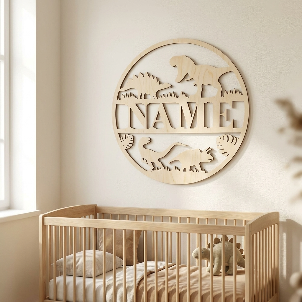 Dino Name Sign