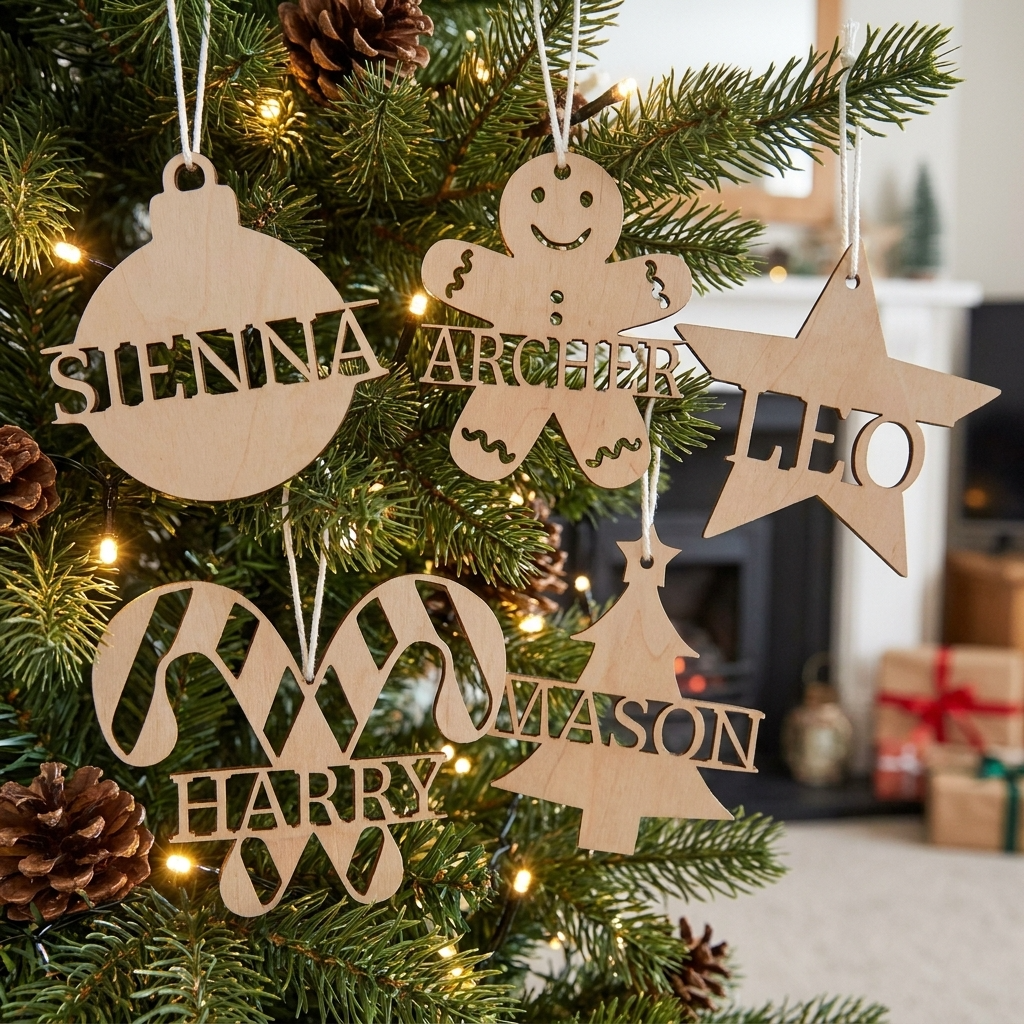 Monogram Christmas Ornament - Multiple Designs