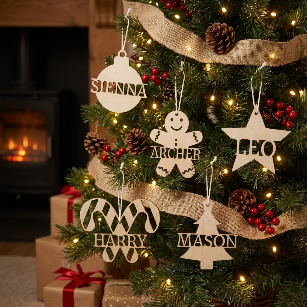 Monogram Christmas Ornament - Multiple Designs