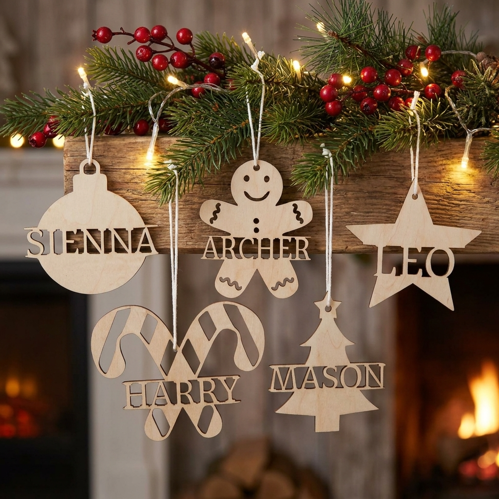 Monogram Christmas Ornament - Multiple Designs