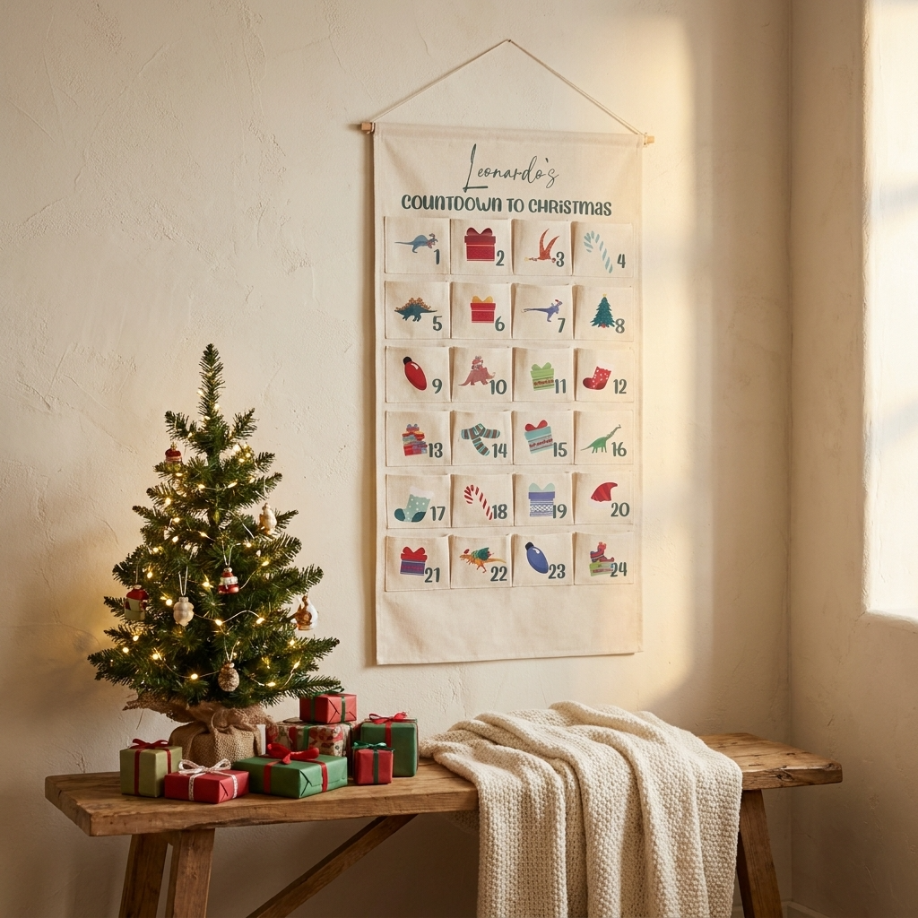 Personalised Large Christmas Advent Calendar - Dinos