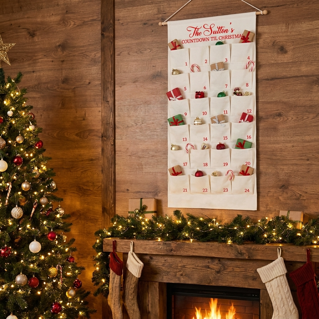 Personalised Large Christmas Advent Calendar - CLASSIC