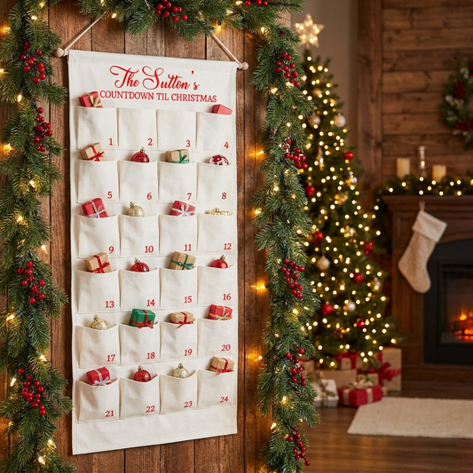 Personalised Large Christmas Advent Calendar - CLASSIC