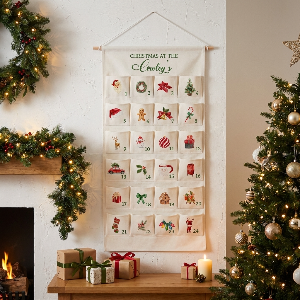 Personalised Large Christmas Advent Calendar - Christmas Classic