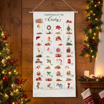 Personalised Large Christmas Advent Calendar - Christmas Classic