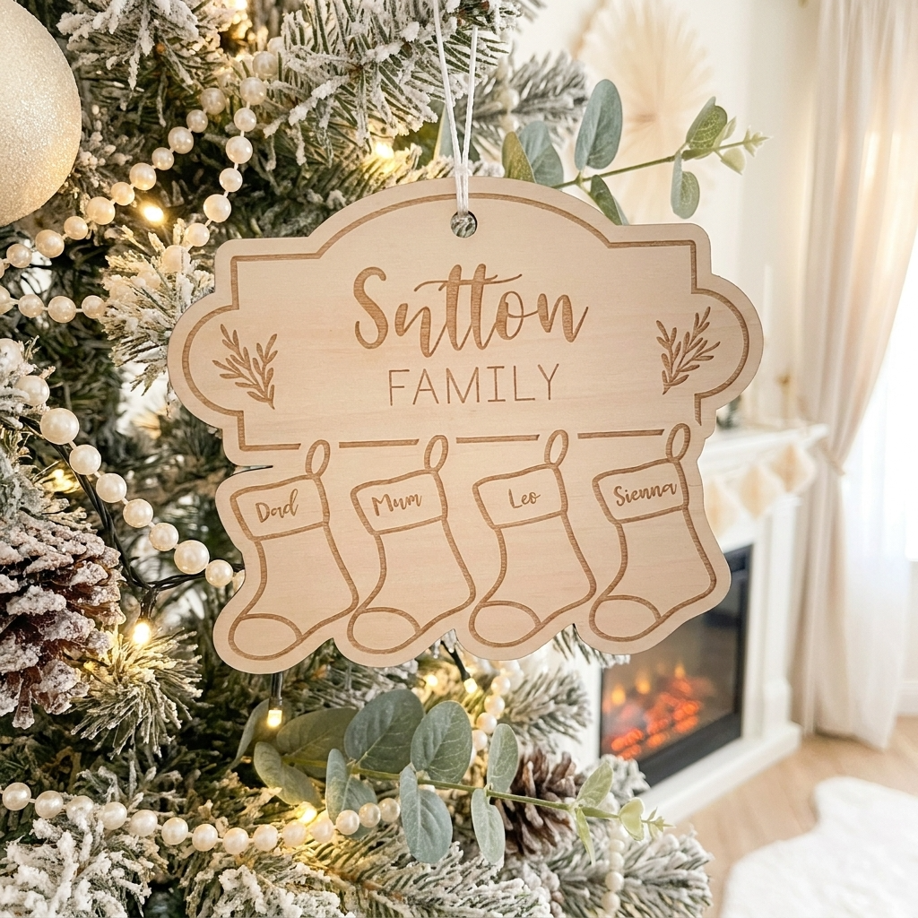 Family Stocking Ornament