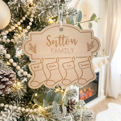 Family Stocking Ornament