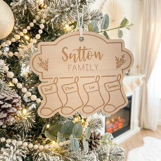 Family Stocking Ornament