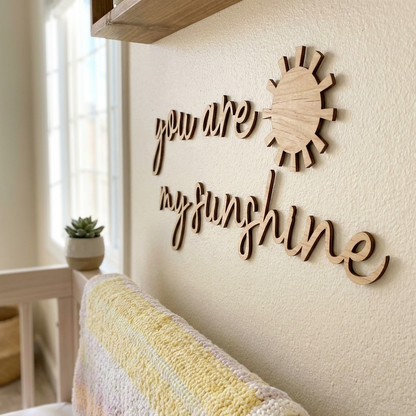 you are my sunshine + sun wall plaque