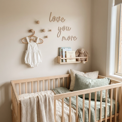 love you more wall plaque