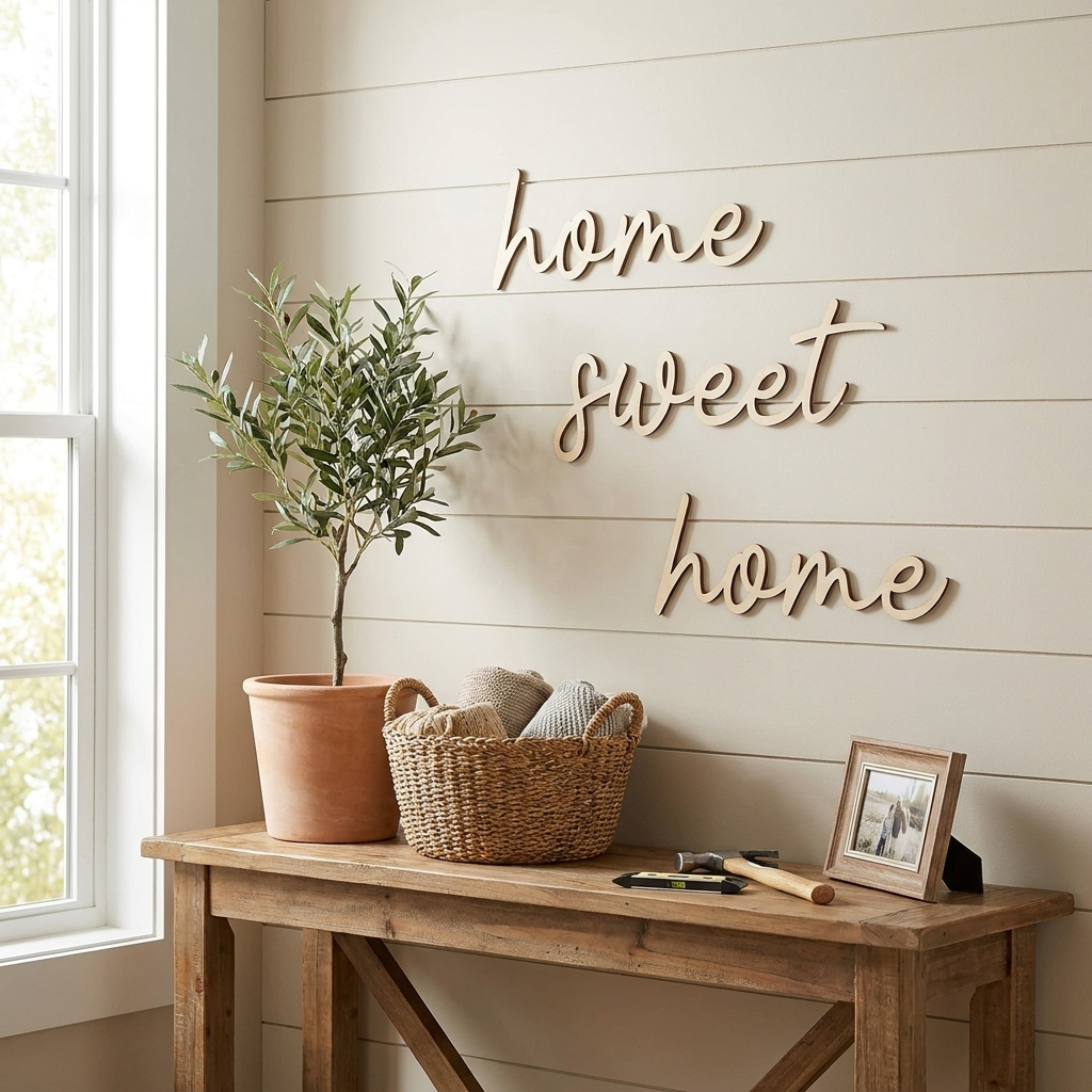home sweet home wall plaque