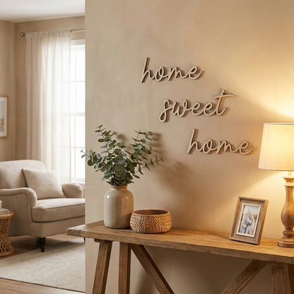 home sweet home wall plaque