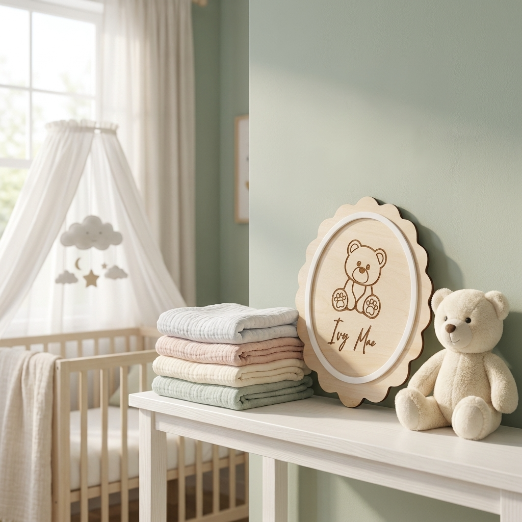Personalised Teddy Bear Birth Announcement