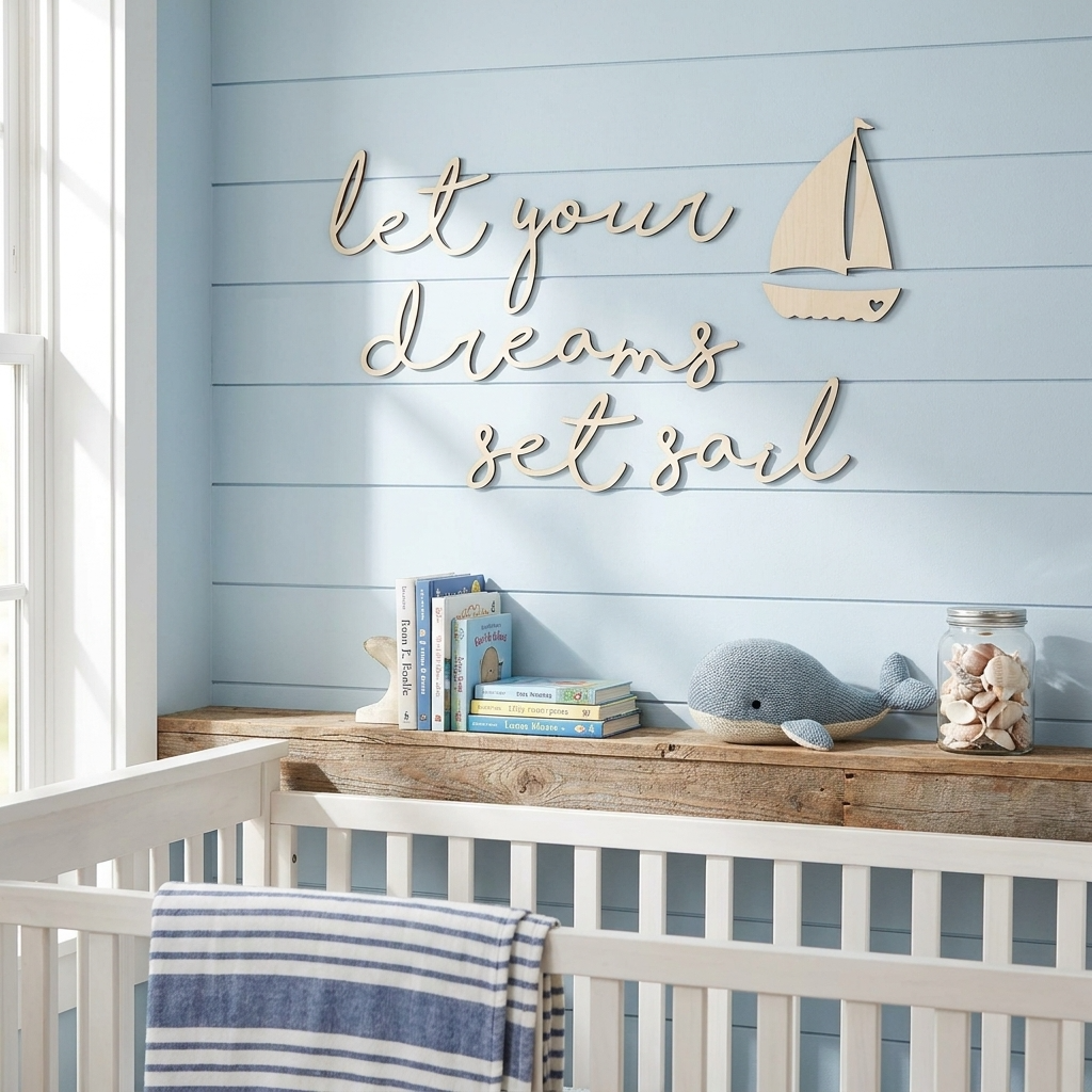let your dreams set sail + sail boat plaque
