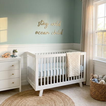 stay wild ocean child wall plaque