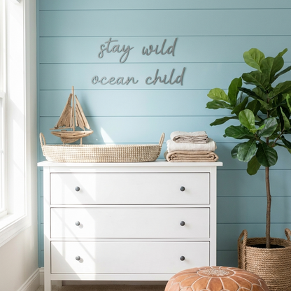 stay wild ocean child wall plaque