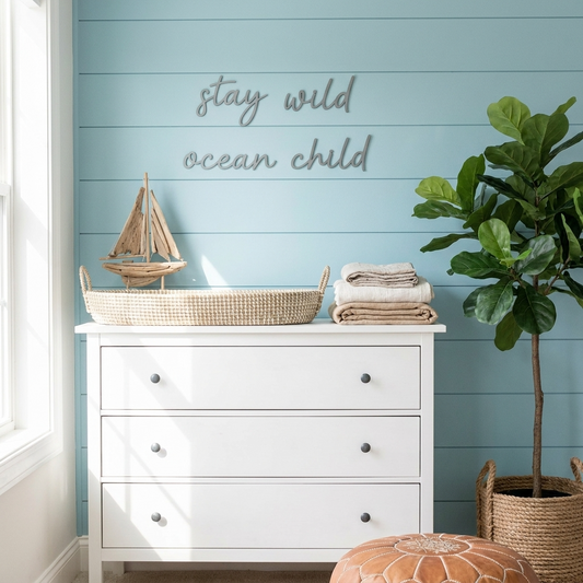stay wild ocean child wall plaque