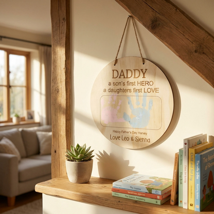 Daddy a son's first HERO a daughters first LOVE sign
