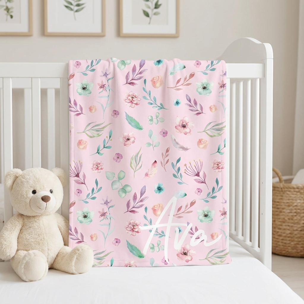 Blanket - Pink Floral